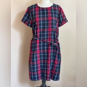 Belted tunic dress